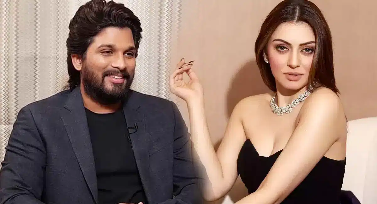 hansika comments on Allu Arjun