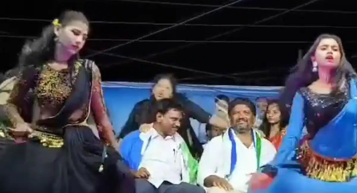 the-video-of-ycp-leaders-recording-dances-with-girls-in-darshi-has-gone-viral