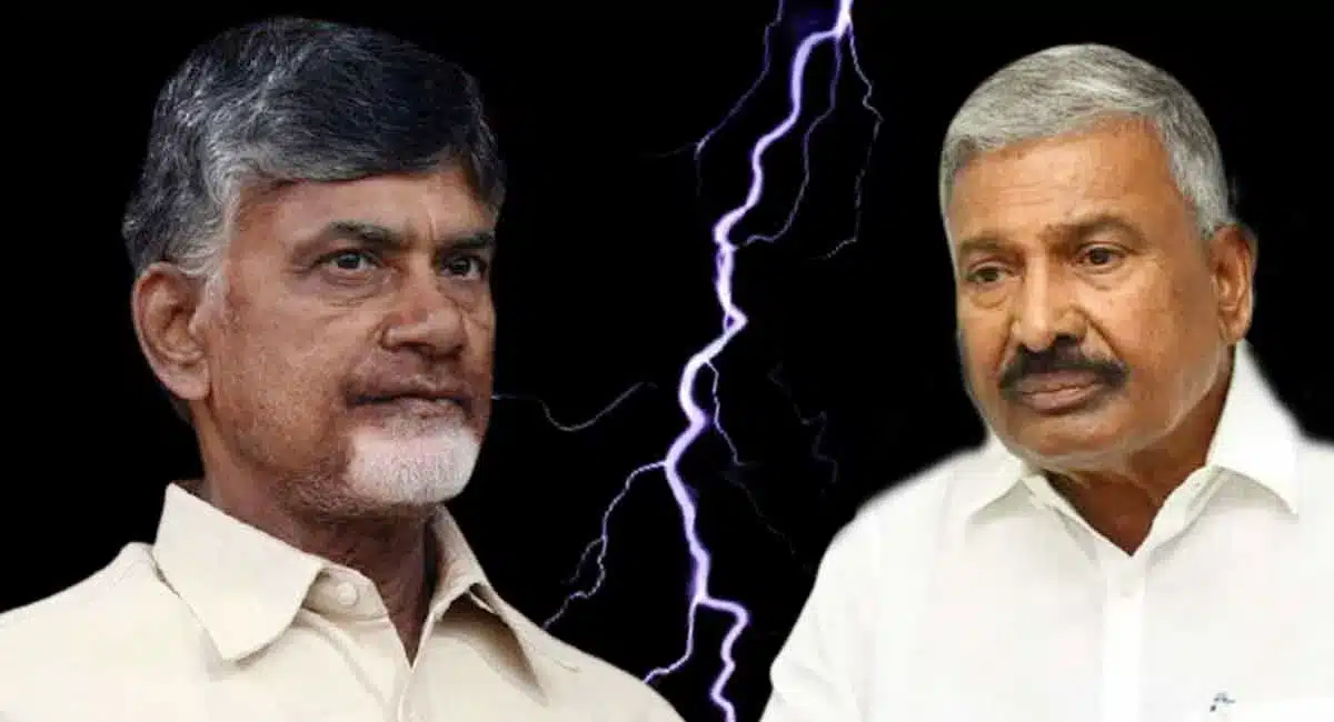 tdp president chandrababu naidu Vs peddi reddy