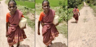 old woman walks 8 kms to tie rakhi to her brother video viral