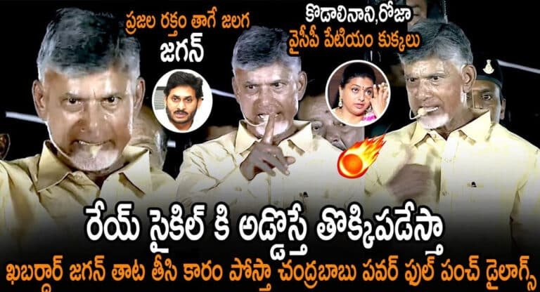 Chandrababu : గుత్తి సభలో సీఎం జగన్ పై చంద్రబాబు పవర్ ఫుల్ డైలాగ్స్..!!