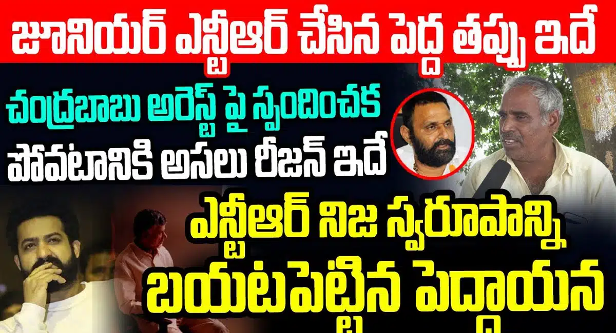 elder Man comments on Jr ntr Regarding chandrababu arrest