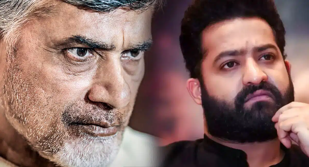 jr ntr is desperate about chandrababu