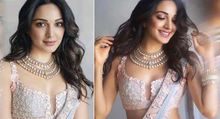Kiara Advani : హుక్స్ లేకుండా జాకెట్ వేసుకున్న కియారా అద్వానీ .. వంగి మరీ అందాలు చూపిస్తుంది ..!
