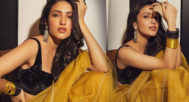 Neha Shetty : ఆఫ్ శారీలో నేహా శెట్టి.. లేలేత అందాల ఆరబోత..!!