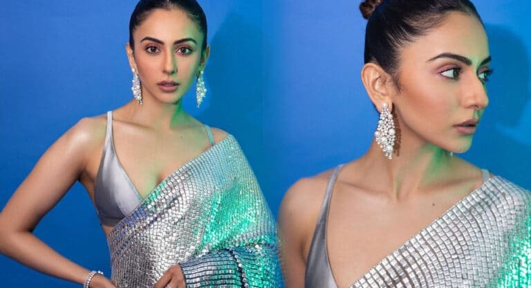 Rakul Preet Singh : ఫ్రంట్ అందాలతో మతిపోగొడుతున్న రకుల్ ప్రీత్ సింగ్ .. శారీలో అదిరిపోయే ఫోటోషూట్..!