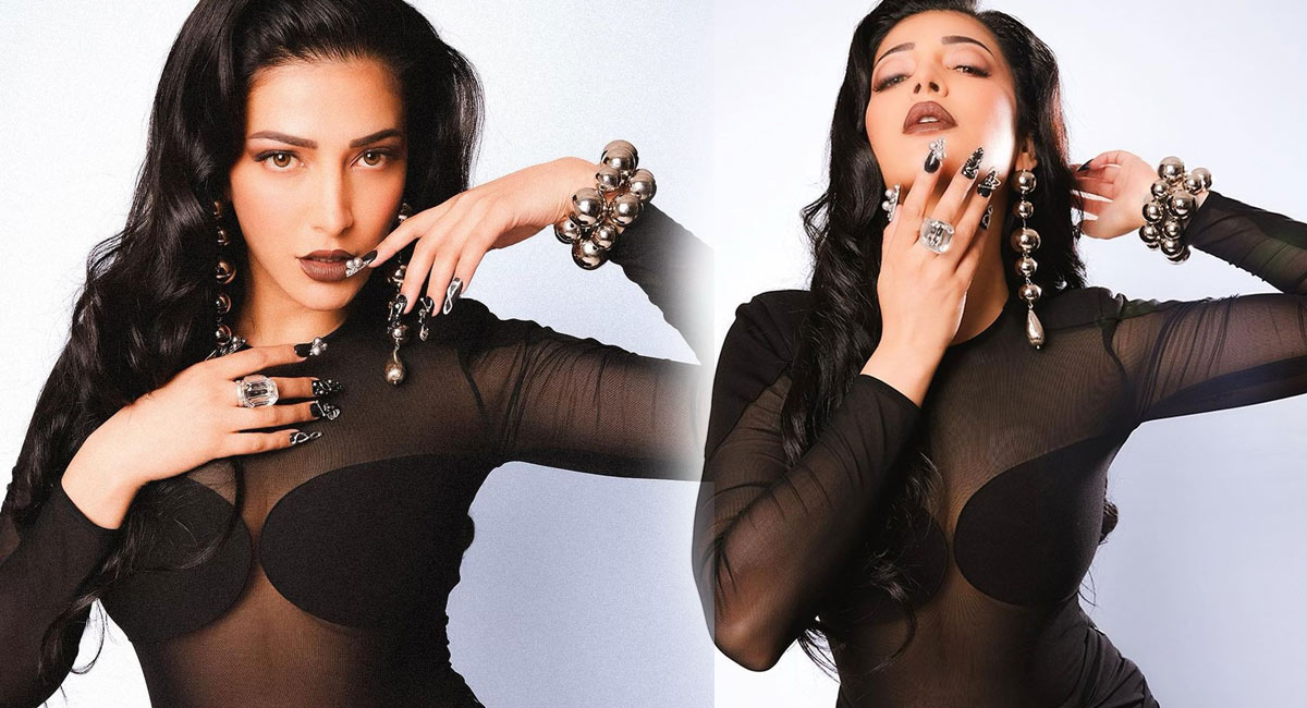 Shruti Haasan : పలుచటి డ్రెస్ లో బ్రా అందాలు చూపించిన శృతిహాసన్ .. ఫోటోలు వైరల్!!