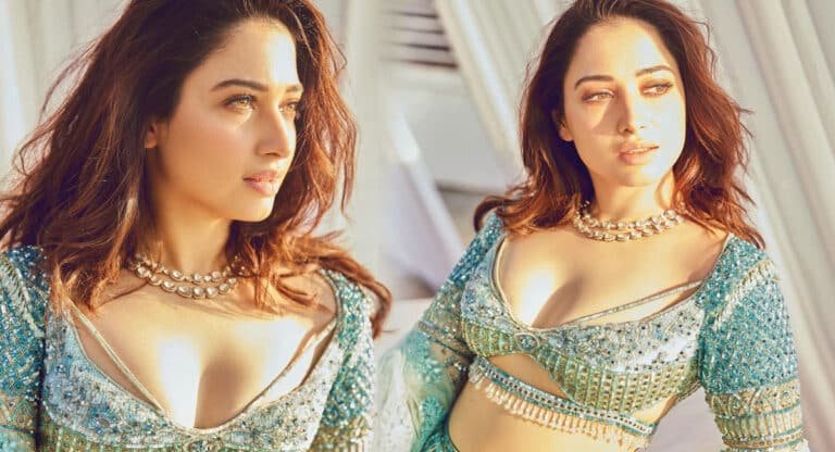 Tamannaah Bhatia : చమ్కీల డ్రెస్ లో టాప్ అందాలతో రెచ్చిపోయిన తమన్నా .. ఫోటోలు వైరల్ !!