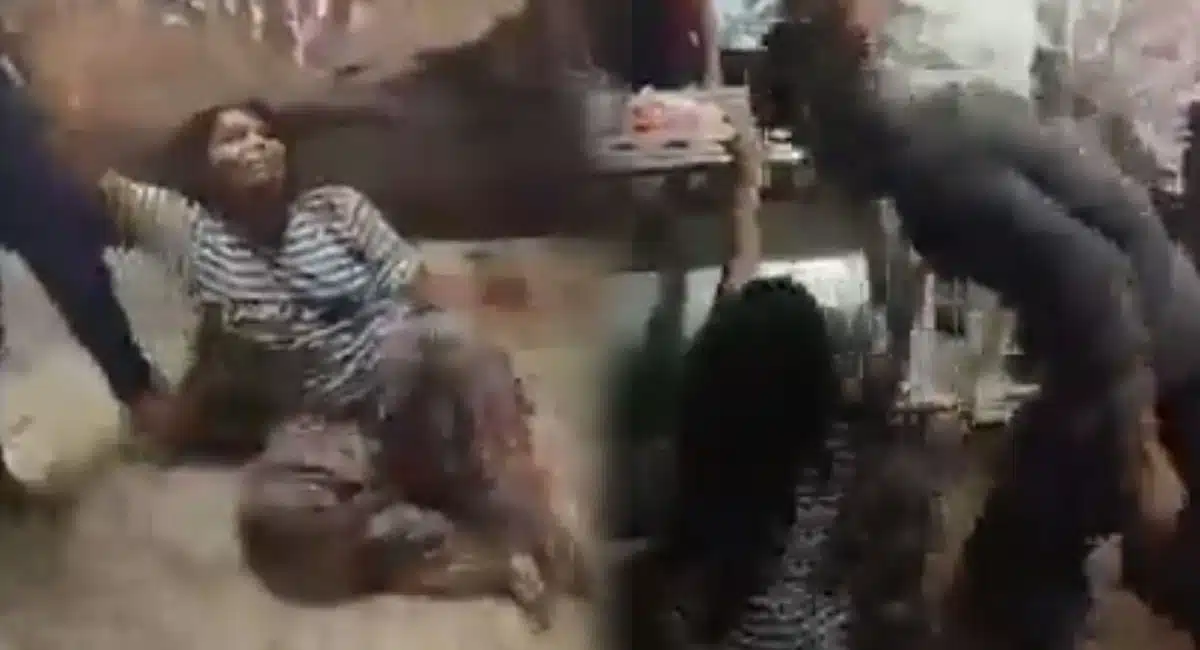 passangers thrashed woman in busstand in madhya pradesh video viral