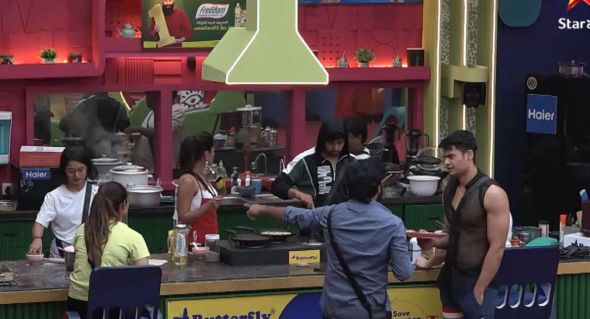 fight between contestants about food in bigg boss telugu 7
