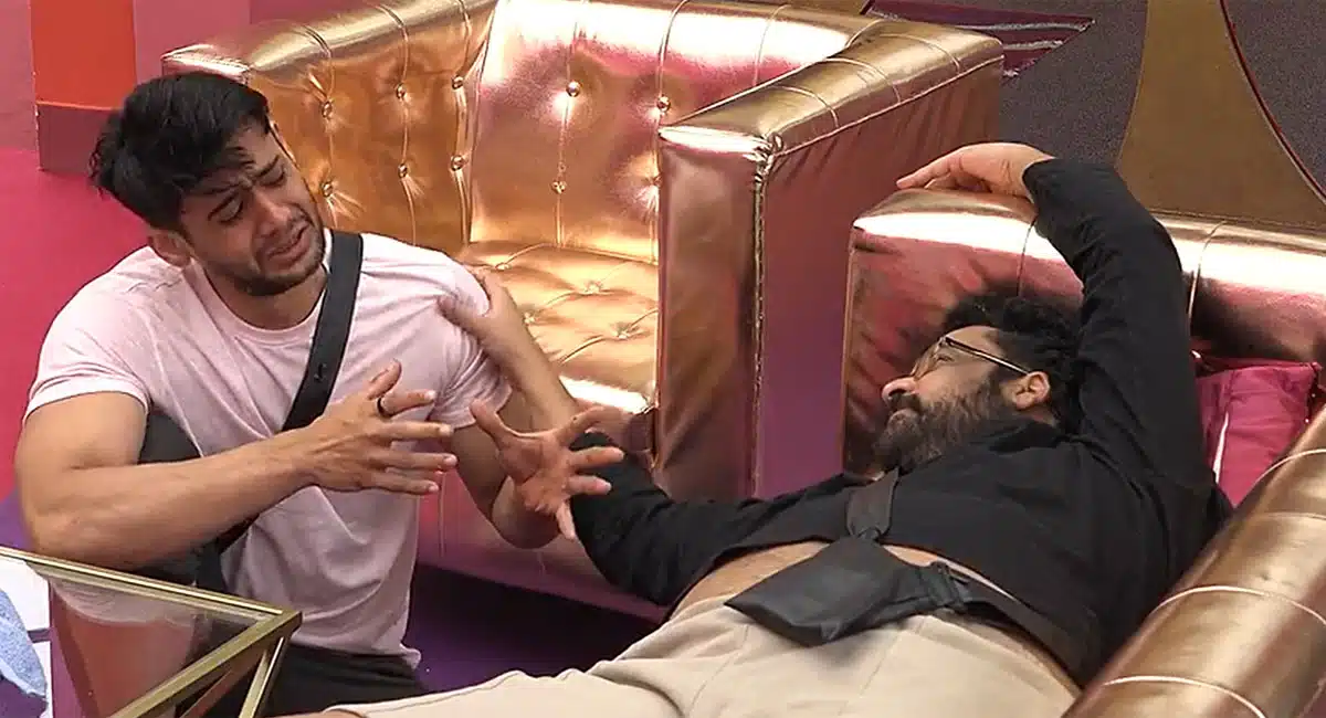 prince yawar cries infront of shivaji in bigg boss telugu 7