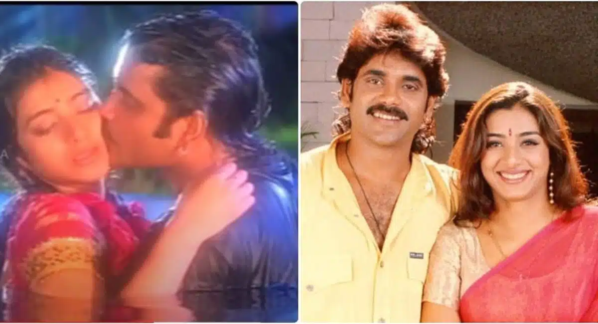 Nagarjuna : ఆ హీరోయిన్ బుగ్గని చటుక్కున కొరికేసిన నాగార్జున .. సెట్ నుంచి కోపంగా వెళ్లిపోయిన హీరోయిన్..!!