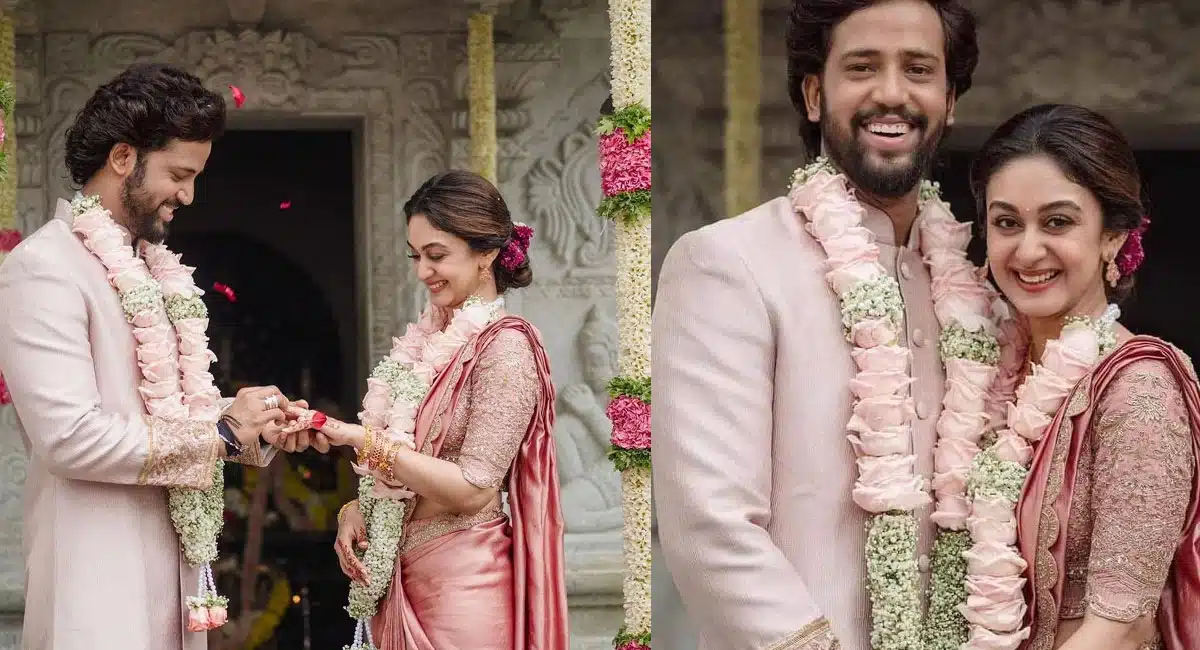 Aishwarya Arjun Engagement : ఘ‌నంగా అర్జున్ కూతురు ఐశ్వ‌ర్య అర్జున్ నిశ్చితార్థం.. ఫోటోలు..! | Arjun Daughter Aishwarya Engagement With Umapathy Ramaiah