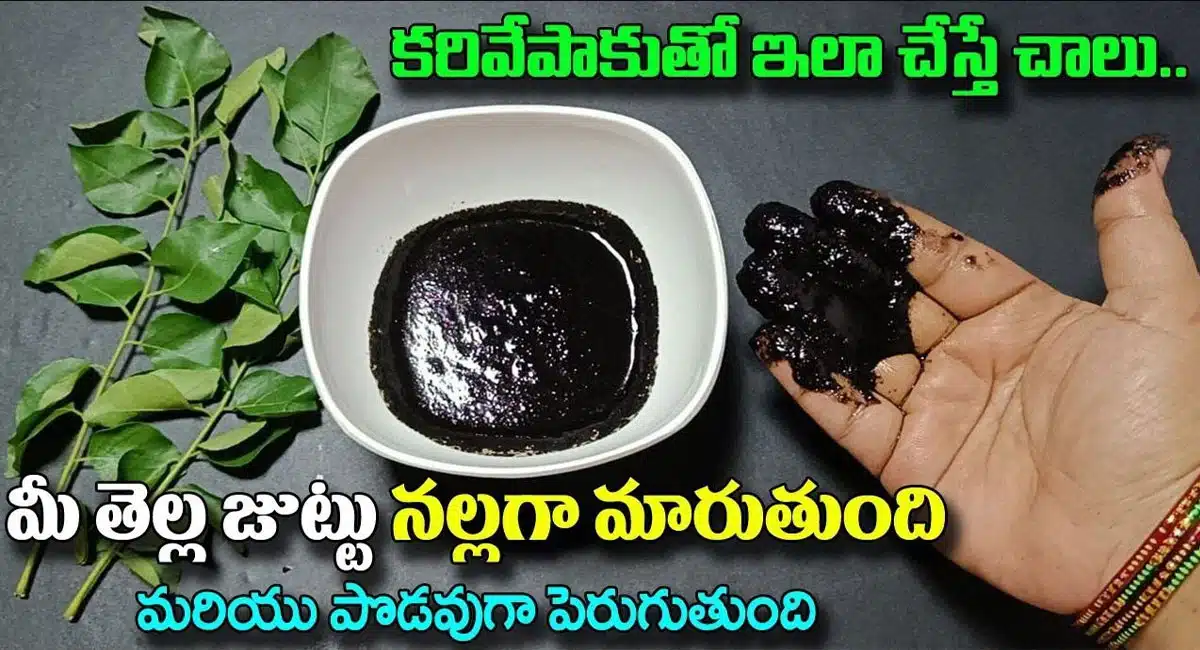If you do this with curry leaves, your white hair will turn black...