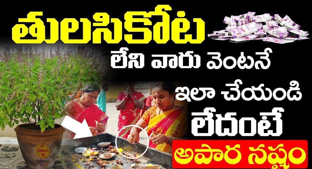 Tulsi Kota : తులసి కోట లేని వారు వెంటనే ఇలా చేయండి..!