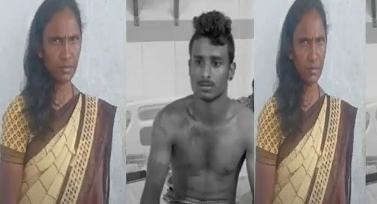A women attack by young man