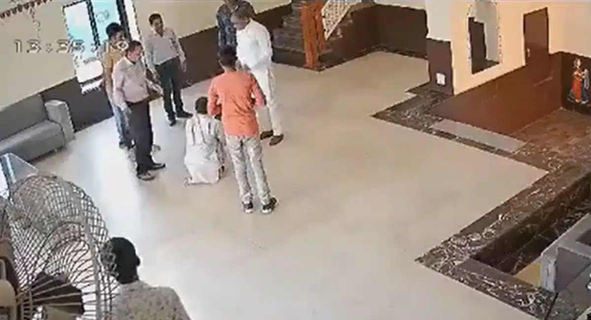 mla humiliate farmer in rajasthan video viral