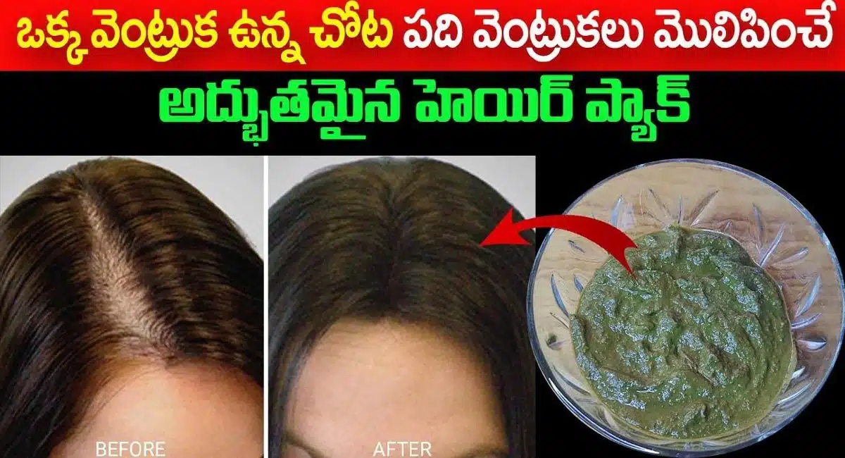 An amazing hair pack that grows 10 hairs where there is only one hair