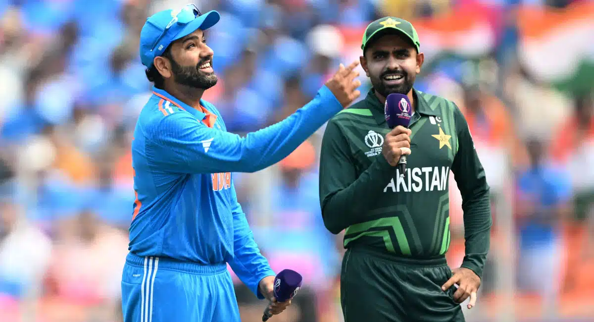 pakistan lost 2 wicket in 20 overs in india vs pakistan world cup match