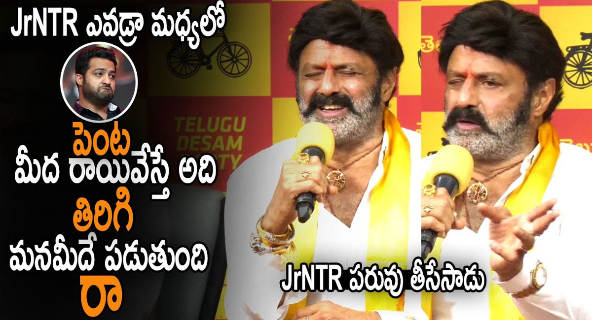 Balakrishna : జూనియర్ ఎన్టీఆర్ ఎవడ్రా మధ్యలో.. జూనియర్ ఎన్టీఆర్ పరువు తీసిన బాలకృష్ణ