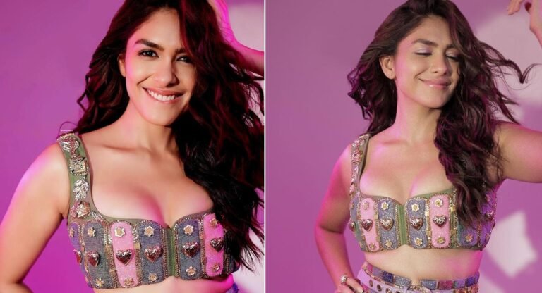 Mrunal Thakur : స్లీవ్ లెస్ జాకెట్‌‌లో  మృణాల్ ఠాకూర్ భారీ అందాలు.. ఈ ఫోటోలు చూస్తే కుర్రాళ్లు బేజారు..!