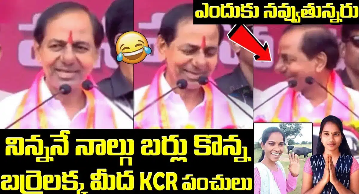 KCR VS Barrelakka Sirisha : నిన్ననే నాలుగు బర్లు కొన్న .. బర్రెలక్క మీద కేసీఆర్ పంచులు...!