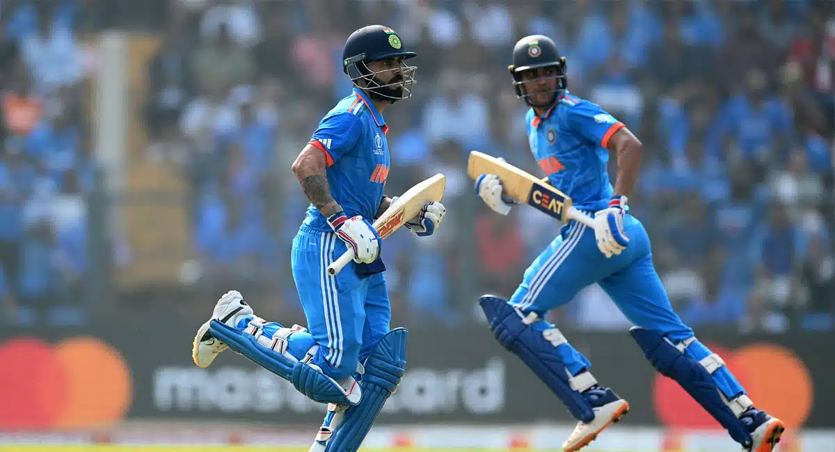 virat kohli out at 88 runs against srilanka in icc world cup 2023