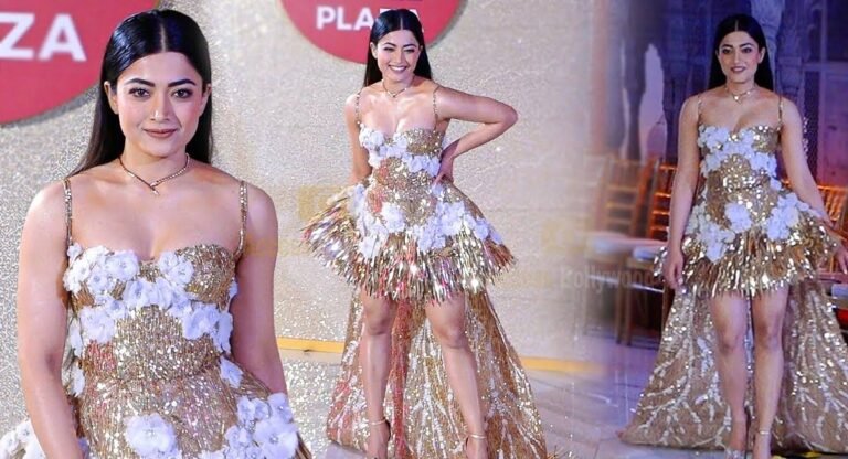 Rashmika Mandanna : మెరుపుల డ్రెస్ లో కిందా.. పైనా అందాలు చూపిస్తున్న‌  రష్మిక మందన్న.. వీడియో..!