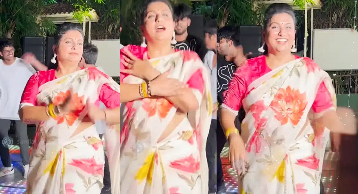 Roja : కొడుకుతో రోజా ఊర మాస్ డాన్స్... ఏమన్న చేసారా... !!!
