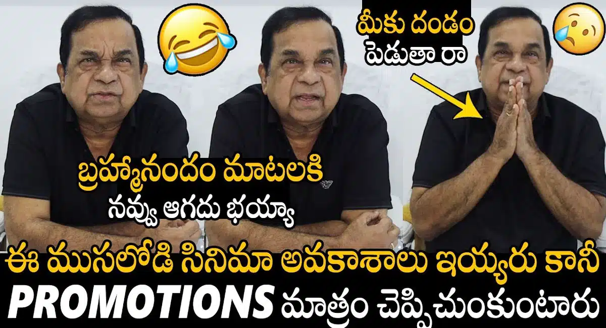 Brahmanandam : సినిమాలో అవకాశం ఇవ్వరు కానీ ప్రమోషన్స్ మాత్రం చేపించుకుంటారు.. బ్రహ్మానందం ఫన్నీ కామెంట్స్..!