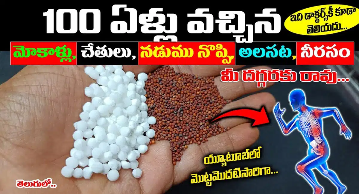 Knee Pain : 100 ఏళ్ళు వచ్చిన మోకాళ్లు, చేతులు, నడుము నొప్పి, అలసట, నీరసం మీ దగ్గరికి రావు...!