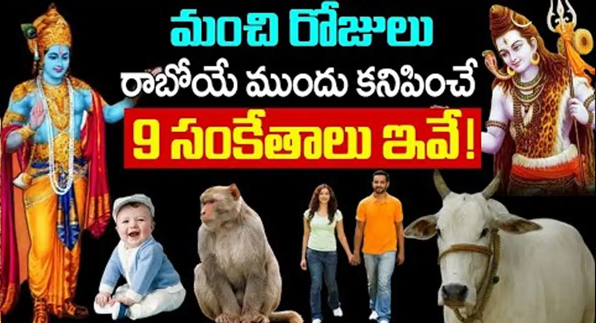 Lakshmi Devi kataksham : మంచి రోజులు రాబోయే ముందు కనిపించే 9 సంకేతాలు ఇవే...!