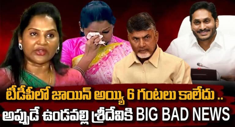 Undavalli Sridevi : ఉండవల్లి శ్రీదేవికి బ్యాడ్ న్యూస్.. టీడీపీ నుంచి నో టికెట్.. మళ్లీ వైసీపీలోకి?