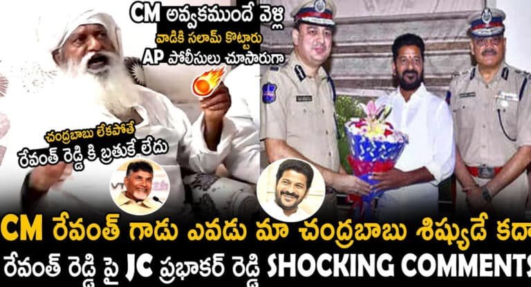 JC Prabhakar Reddy : రేవంత్ రెడ్డికి రాజకీయ భిక్ష పెట్టిందే చంద్రబాబు.. చంద్రబాబు, రేవంత్ ఇద్దరూ కలిసిపోతారు