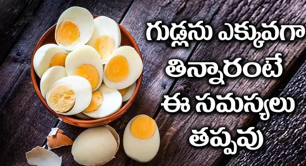 Eggs : గుడ్లను ఎక్కువగా తింటున్నారా..? అయితే ఈ 5 సమస్యలు తప్పవు అంటున్నారు నిపుణులు...!