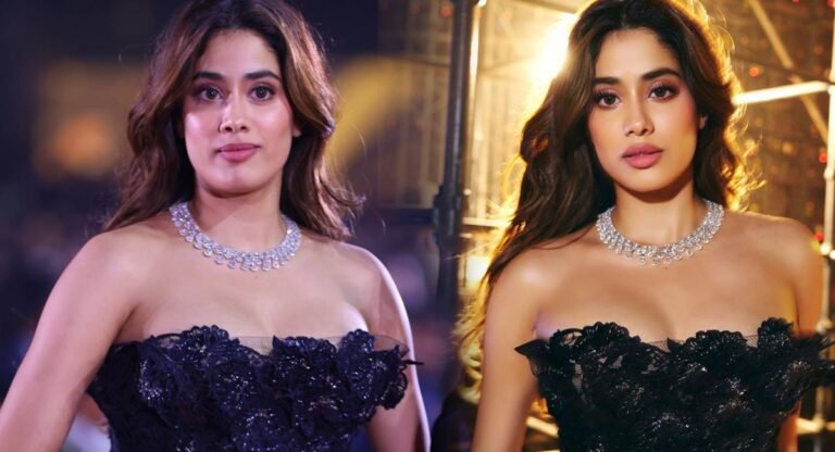 janhvi kapoor : భారీ అందాలు చూపించి క‌ట్టిప‌డేస్తున్న బాలీవుడ్ బ్యూటీ  జాన్వీ కపూర్..!