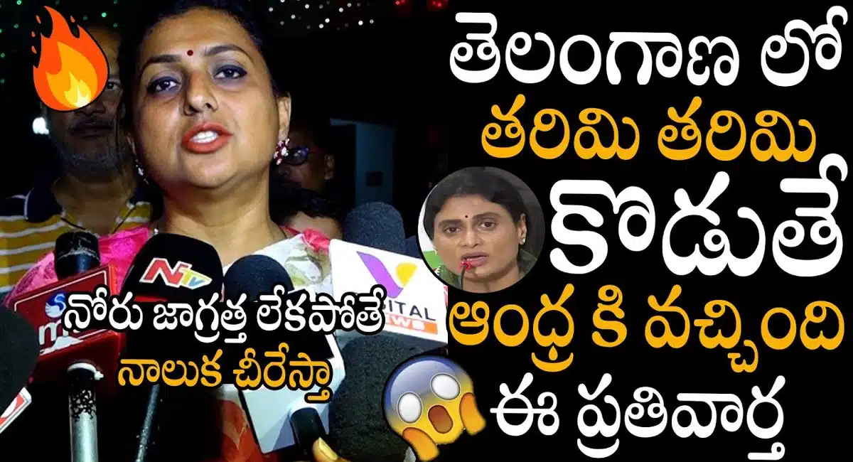 Minister Roja : తెలంగాణలో తరిమి కొడితే ఆంధ్రాకి వచ్చింది.. వైఎస్ షర్మిలపై రోజా కామెంట్స్..!