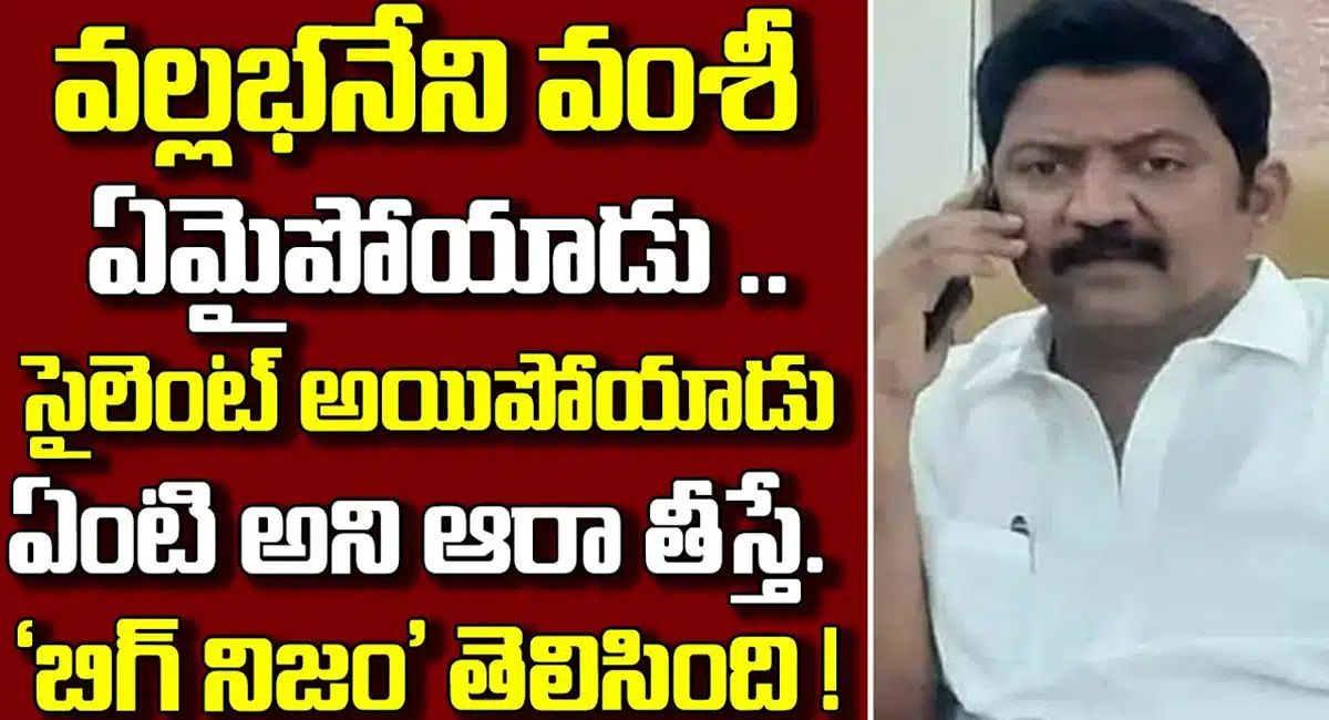Vallabhaneni Vamsi : వల్లభనేని వంశీ రాజకీయం ముగిసినట్లేనా…!