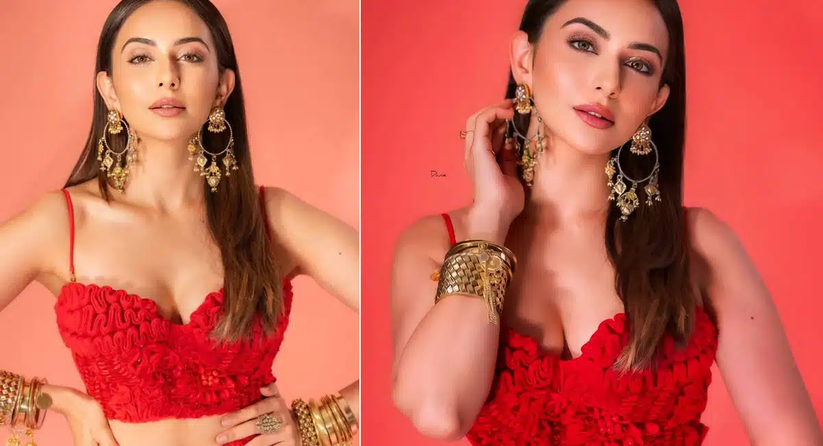 Rakul Preet Singh : రెడ్ కలర్ మోడ్రన్ డ్రెస్సులో స్పెషల్‌గా అట్రాక్ట్ చేస్తున్న ర‌కుల్ ప్రీత్ సింగ్‌..!