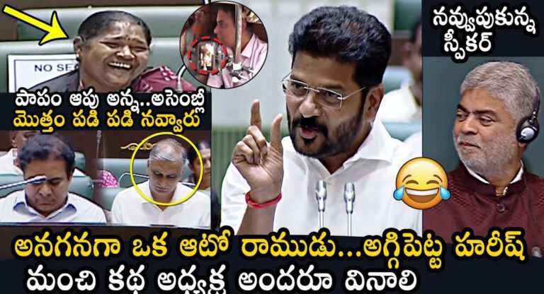 CM Revanth Reddy : అనగనగా ఒక ఆటో రాముడు.. అగ్గిపెట్ట హరీష్..’ కేటీఆర్, హరీష్ రావు పై ఫన్నీ కామెంట్స్ చేసిన సీఎం రేవంత్ రెడ్డి..!