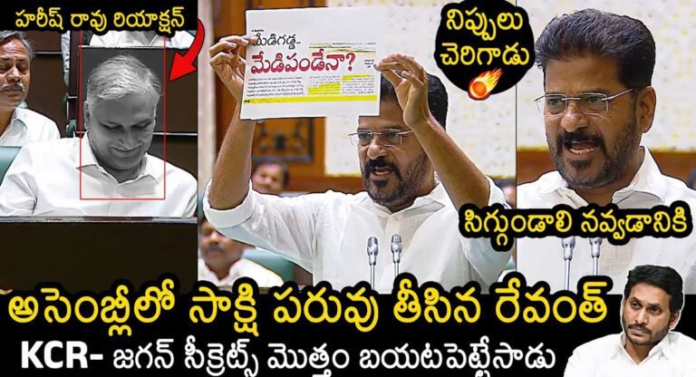 CM Revanth Reddy : అసెంబ్లీలో సాక్షి పరువు తీసిన రేవంత్ రెడ్డి .. కేసీఆర్ – వైఎస్ జగన్ సీక్రెట్స్ మొత్తం బయట పెట్టిన సీఎం..!
