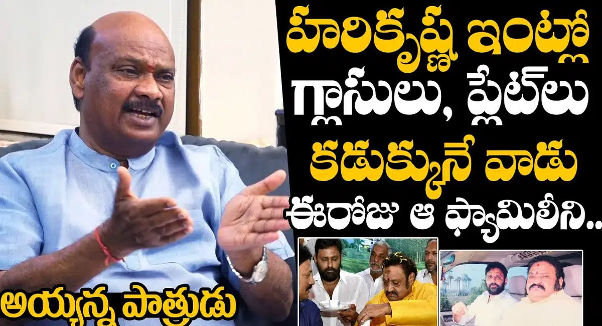 Ayyanna Patrudu : కొడాలి నాని హరికృష్ణ ఇంట్లో.. వాడు అసలు రాజకీయ నాయకుడే కాదు... అయ్యన్న పాత్రుడు...!