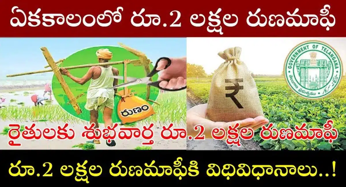 Farmers Loan Waive : ఏకకాలంలో రెండు లక్షల రుణమాఫీ...తెలంగాణ రైతులకు రేవంత్ సర్కార్ శుభవార్త..!