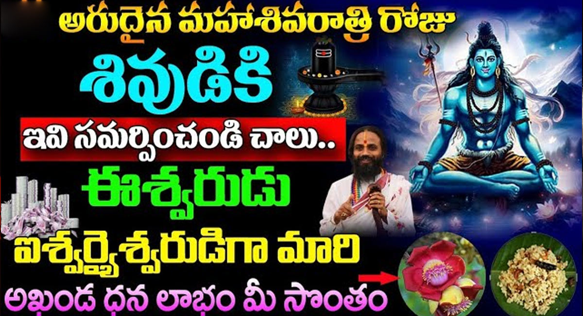 Maha Shivratri : మహాశివరాత్రి నాడు శివుడికి ఇవి సమర్పించండి చాలు.. అఖండ ధన లాభం మీ సొంతం..!