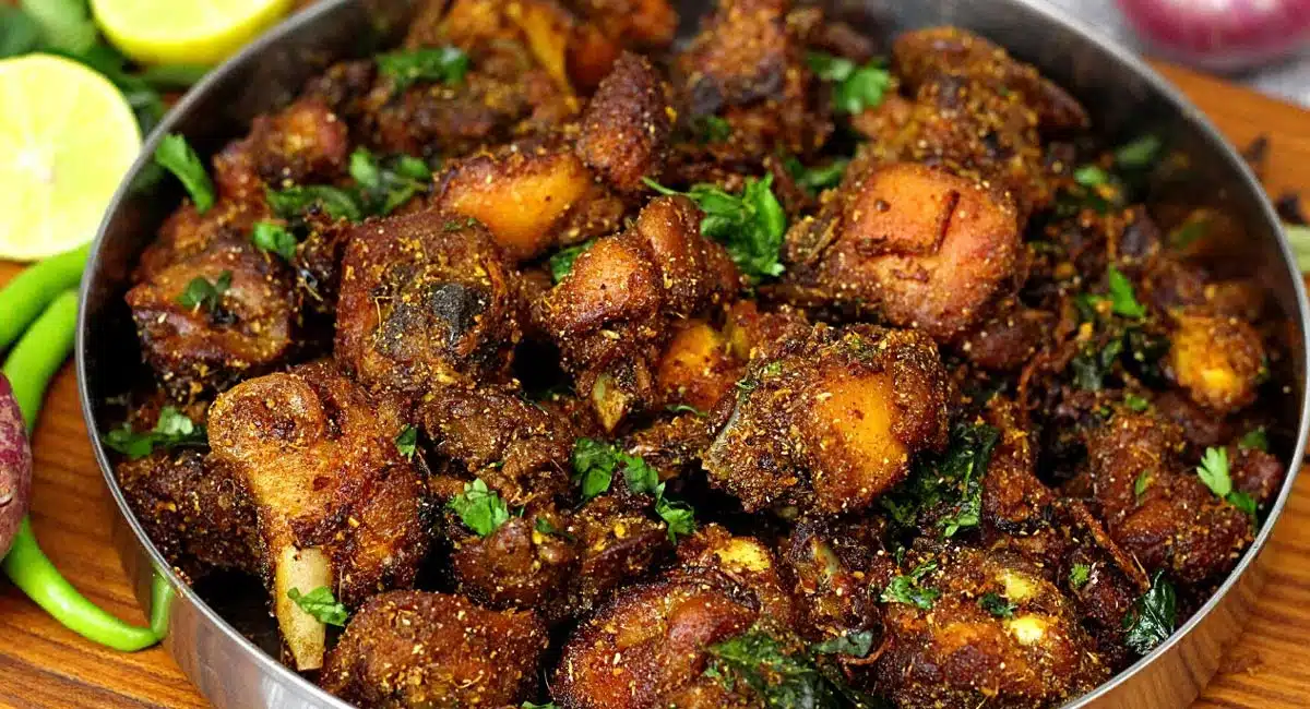 Natu Kodi chicken Fry : తినే కొద్ది తినాలనిపించే అసలైన ఆంధ్ర నాటుకోడి వేపుడు...!