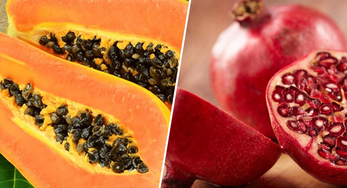 Papaya and pomegranate : బొప్పాయి దానిమ్మ కలిపి తీసుకుంటే ఎన్ని ప్రయోజనాలో…!