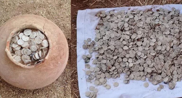 Coins : తవ్వకాలలో బయటపడ్డ 2వేల సంవత్సరాల క్రితం నాటి 2 కుండలు… తెరిచి చూడగా షాక్…