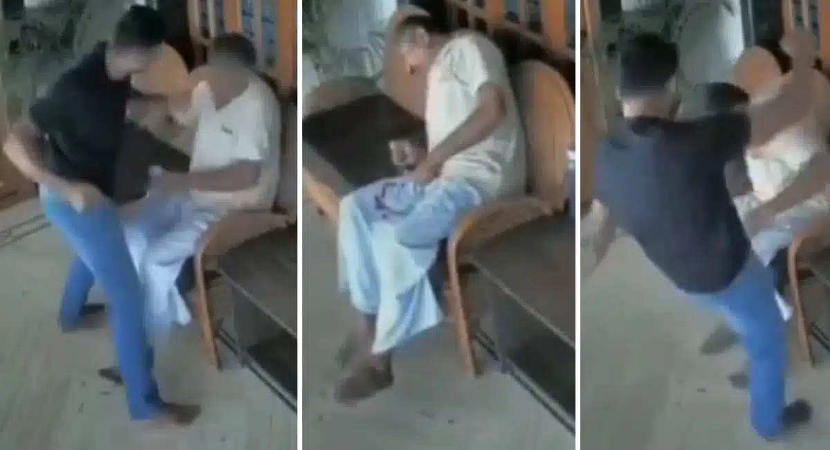 Viral Video : ఆస్తికోసం తండ్రిని చావబాదిన కొడుకు.. మృత్యువాత పడిన తండ్రి... వీడియో !