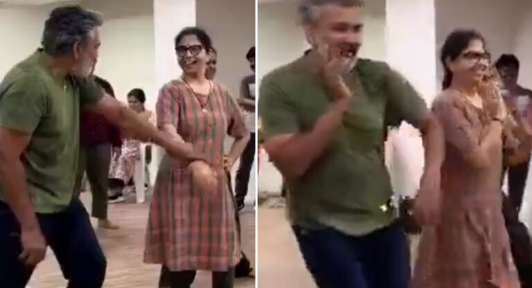 Rajamouli : వామ్మో.. రాజ‌మౌళిలో ఈ టాలెంట్ కూడా ఉందా.. స‌తీమ‌ణితో ప్ర‌భుదేవా పాట‌కి డ్యాన్స్ చింపేశాడు..!