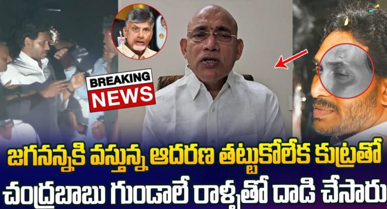 Ys jagan : జగనన్న పై రాయి దాడి వెనుక చంద్రబాబు హస్తం..!